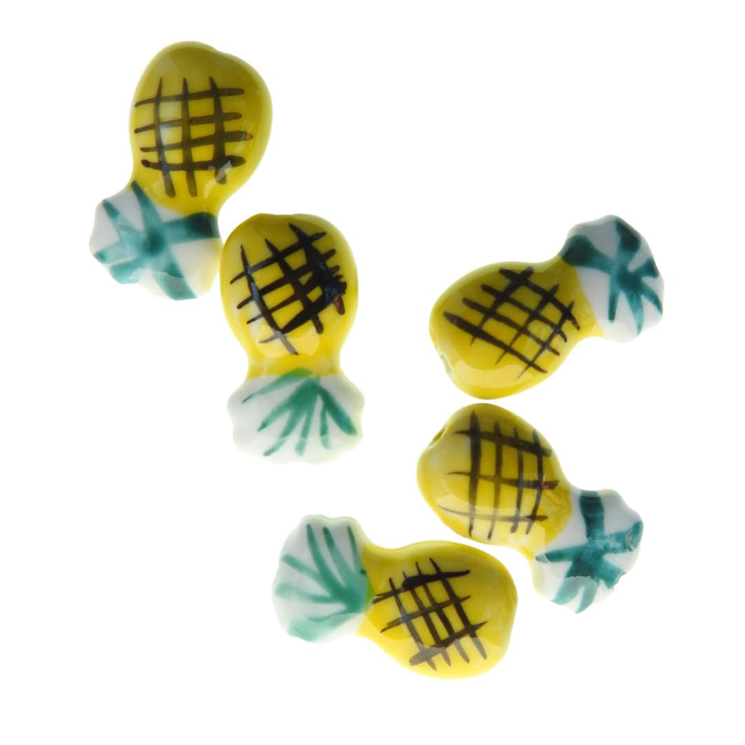 Porcelain Pineapple beads - Best gifts for beaders