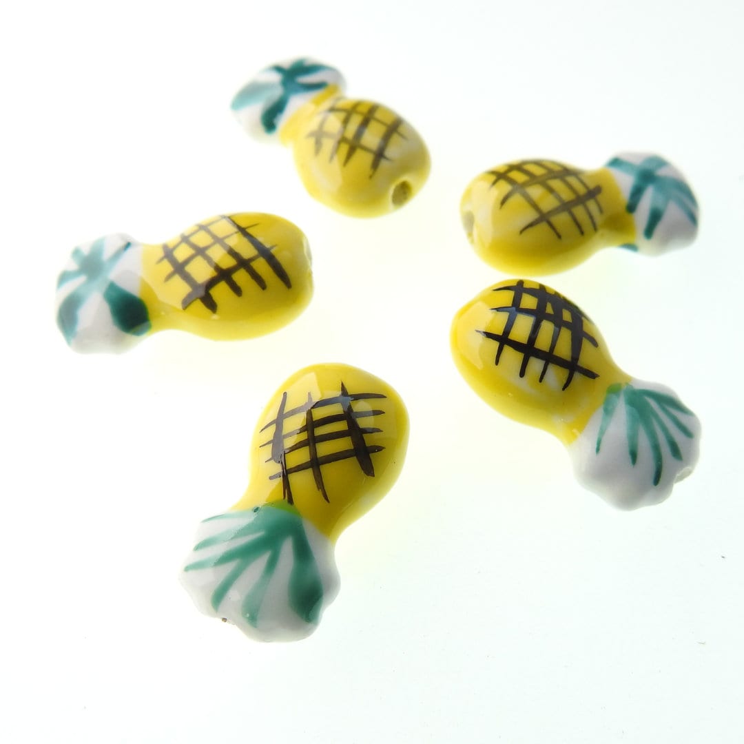 Porcelain Pineapple beads - Best gifts for beaders