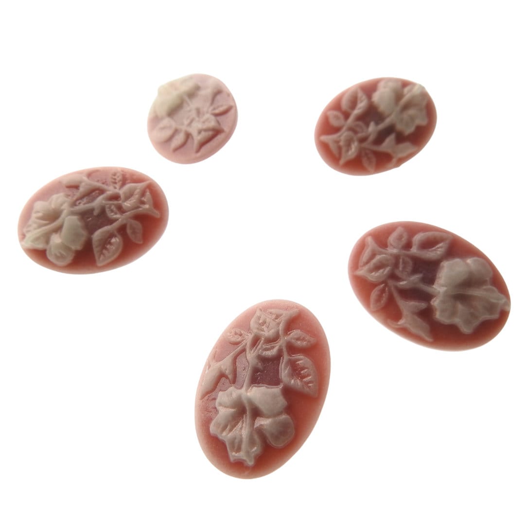 Fancy and decorative shank buttons for sewing. Pink pastel-colored