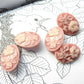 Fancy and decorative shank buttons for sewing. Pink pastel-colored