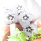 Charming Flower-Shaped Buttons in Pastel Colors - Set of 5